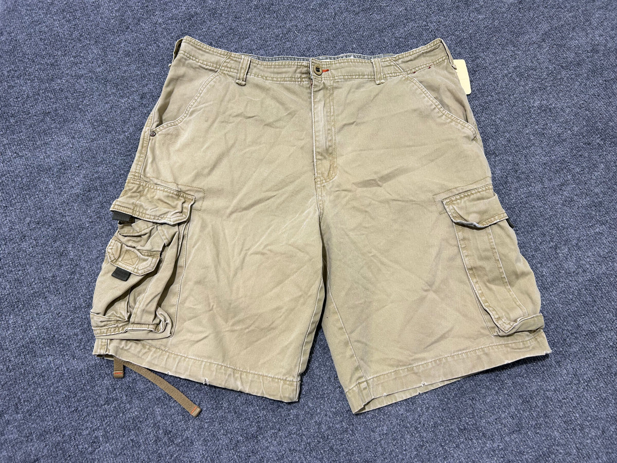 PLUGG Cargo Shorts - Khaki Size 36