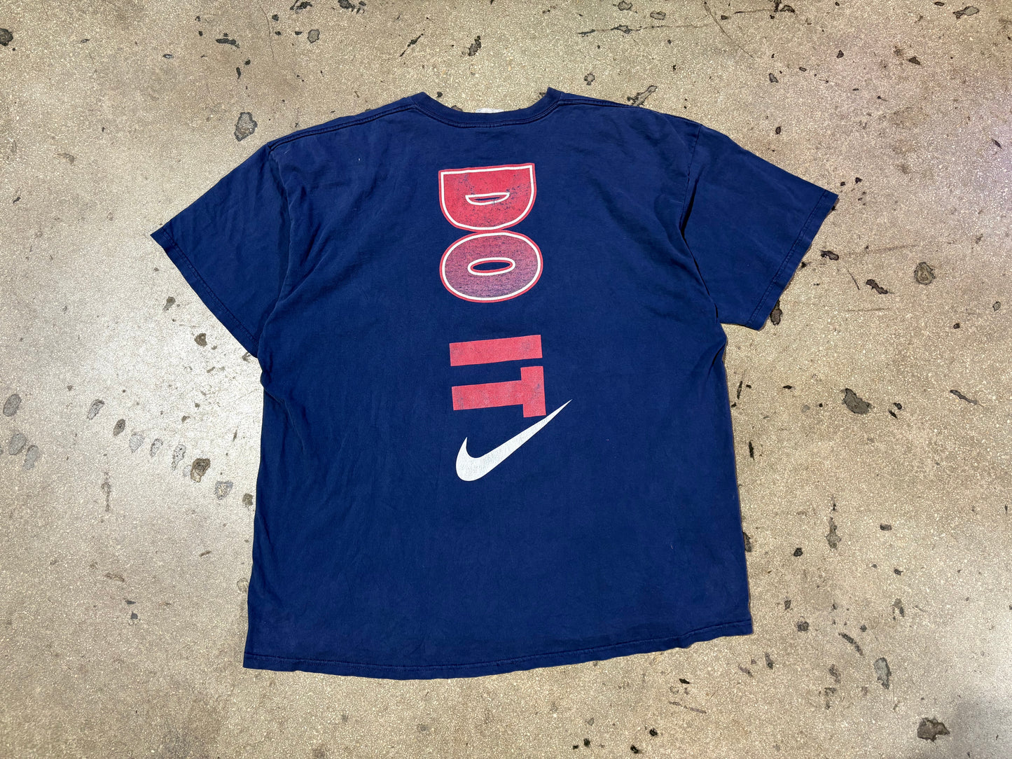 Nike Just Do It Spellout Tee - Navy Size XXL