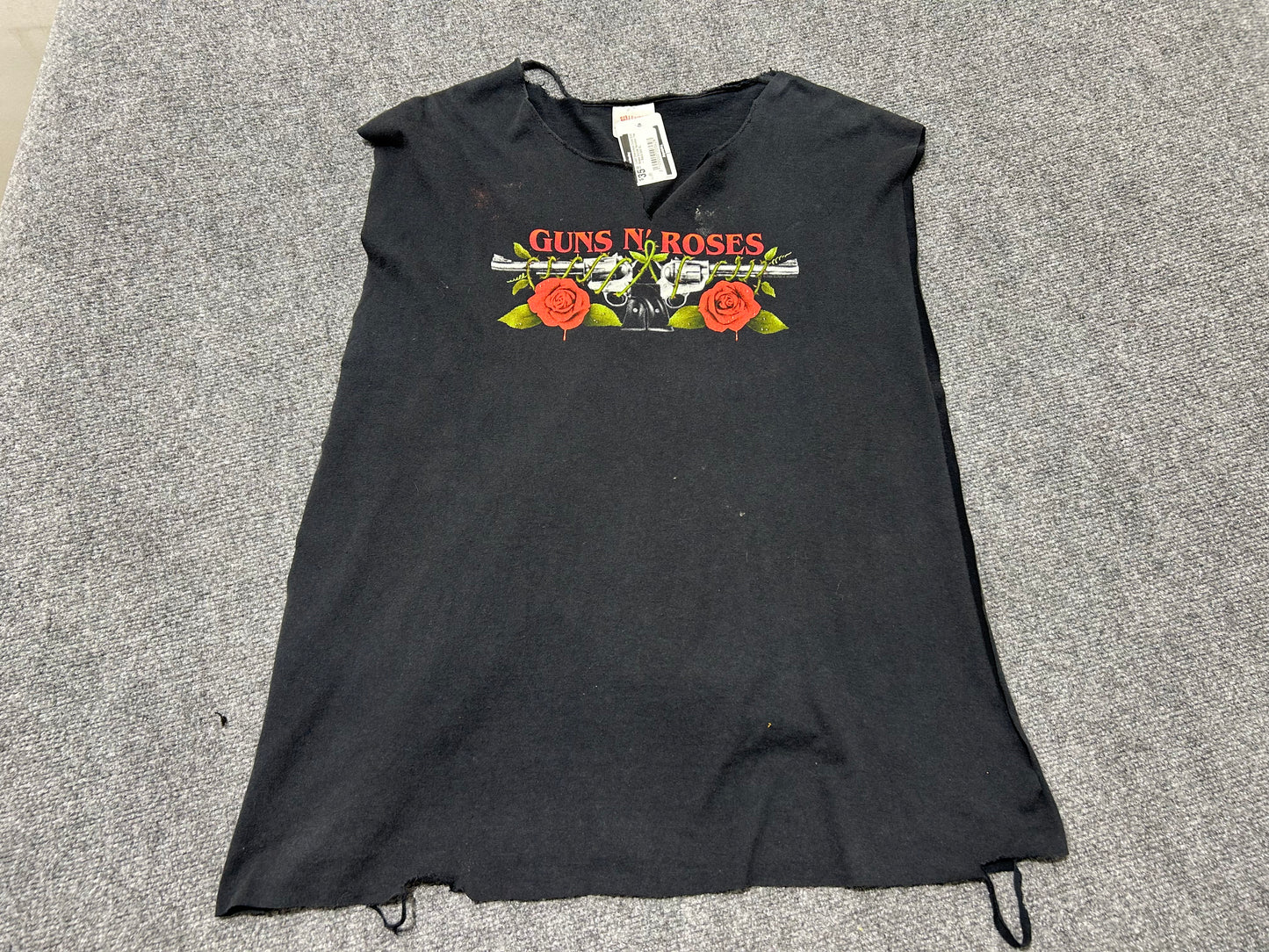Cutoff Sleeveless Guns And Roses Double Revolver Tee - Black Size XL