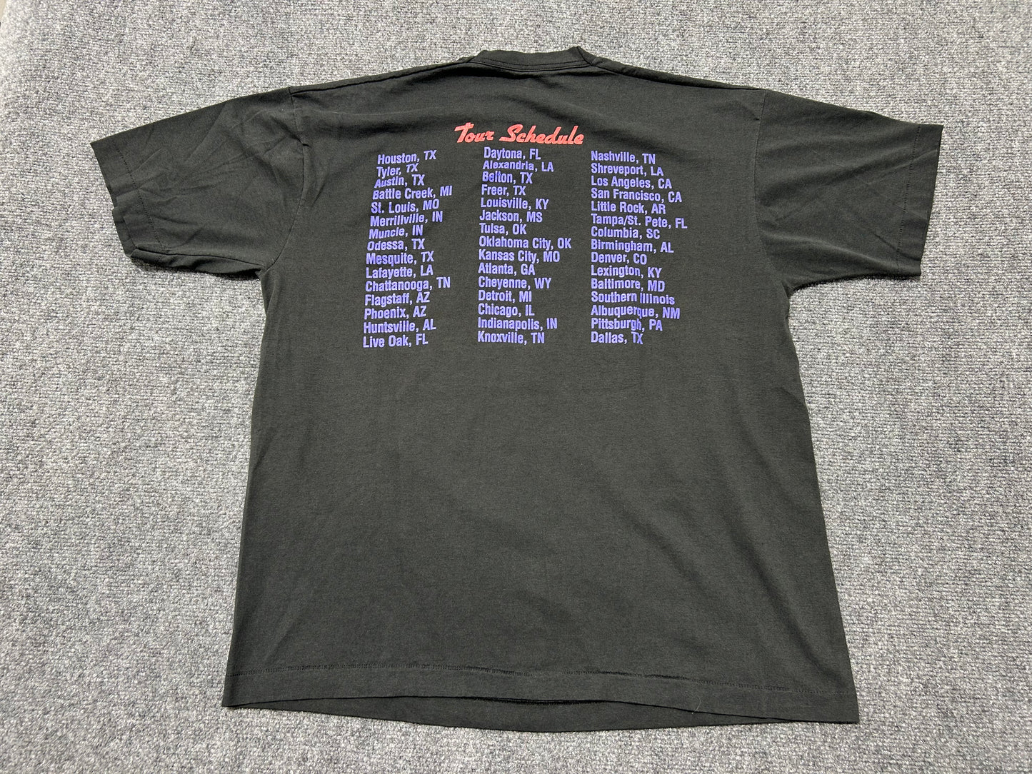 1995 Crown Royal Country Music Tee - Black Size XL