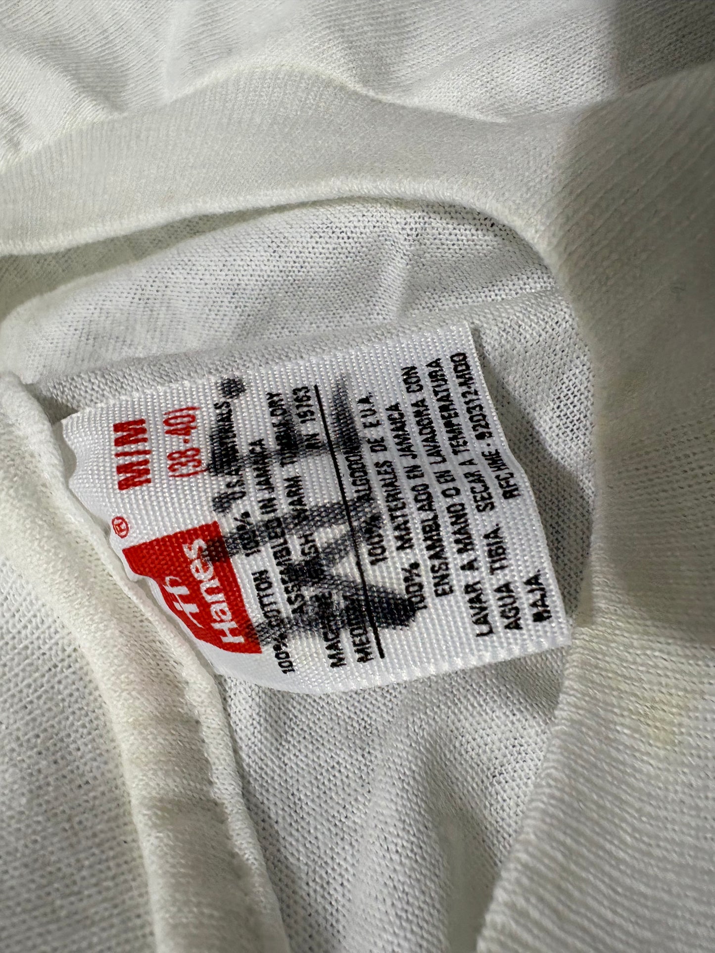 80s MAP Smiley Face Tee - White Size Medium