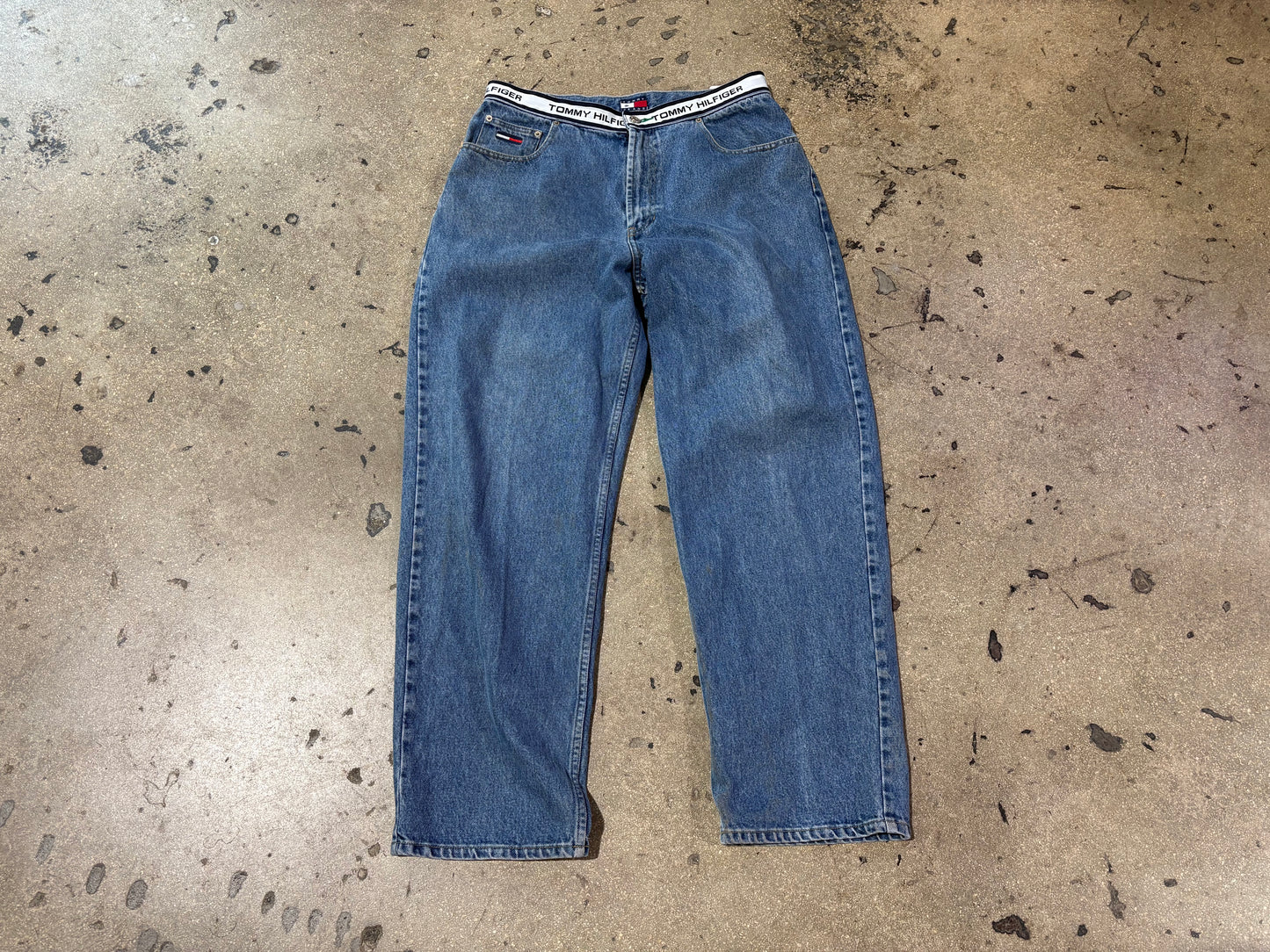 Tommy Hilfiger Waistband Denim Jeans - Blue Size 34 x 32