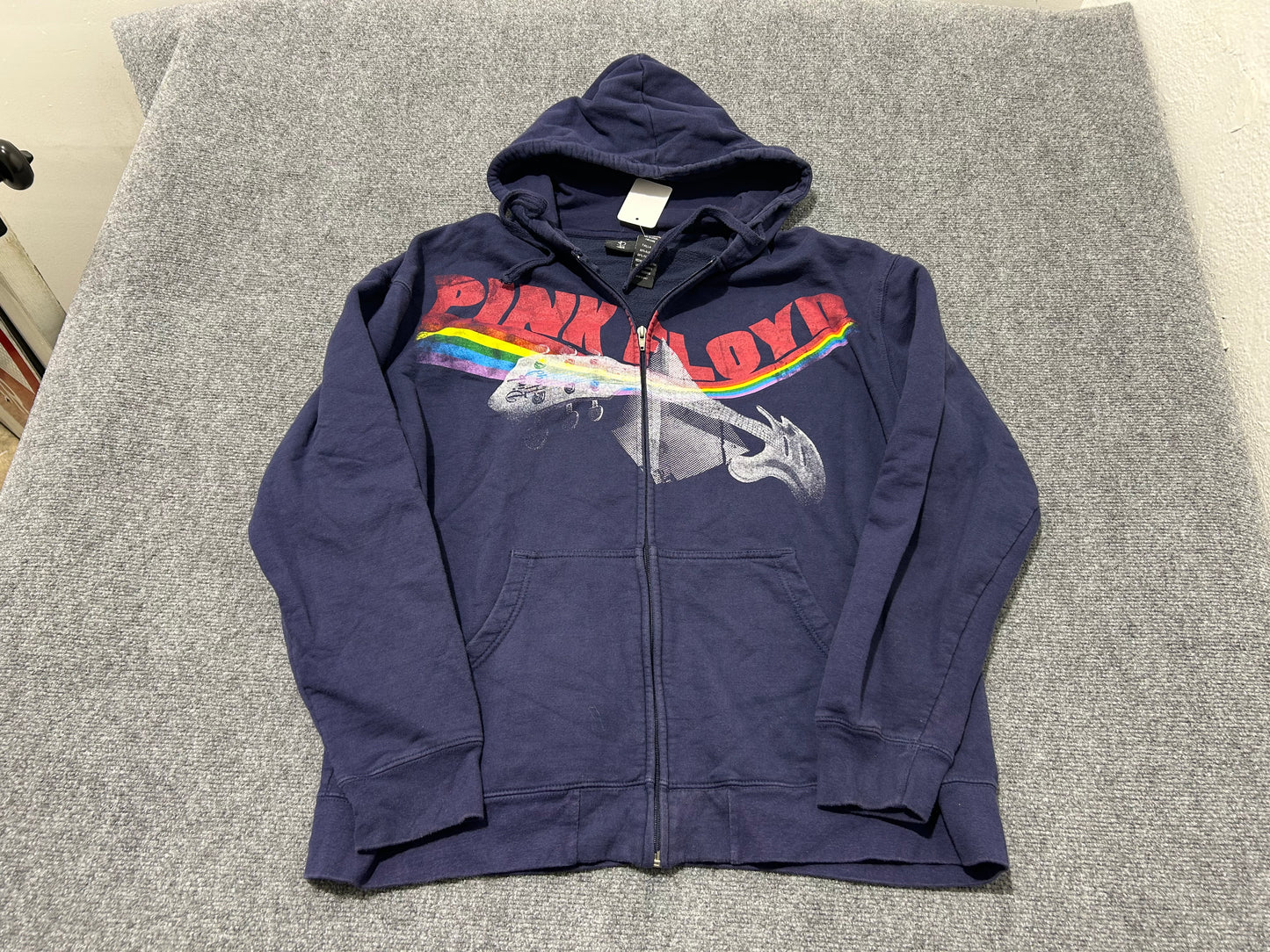 Pink Floyd Zip Up Jacket - Navy Size XL