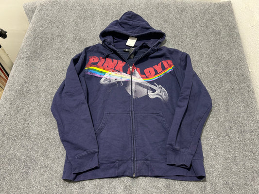 Pink Floyd Zip Up Jacket - Navy Size XL