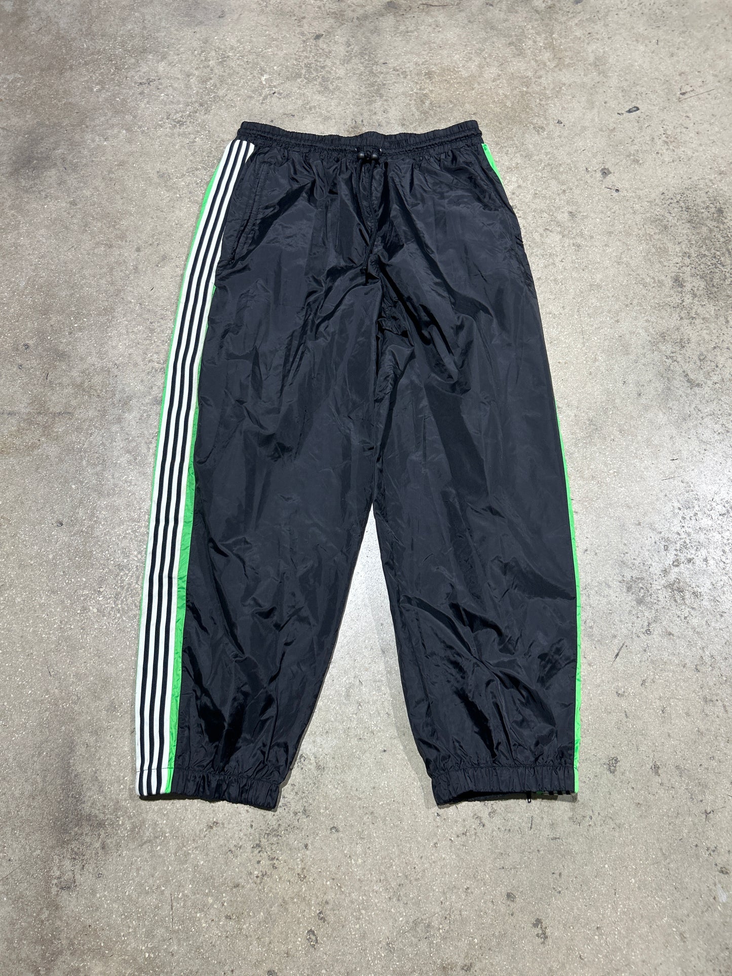 Karl Kani Sport Track Pants - Black / Neon Green Size XL