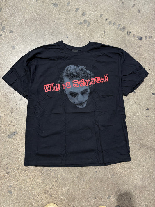 The Dark Knight Why So Serious Tee - Black Size XL