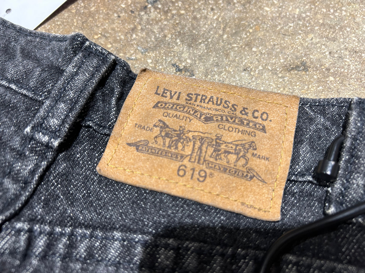 Levis 619 Jeans - Black Size 14