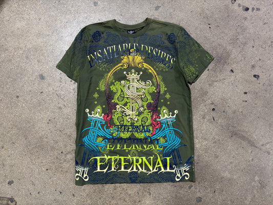 Raw Blue Eternal Legacy Tattoo Tee - Green Size XL
