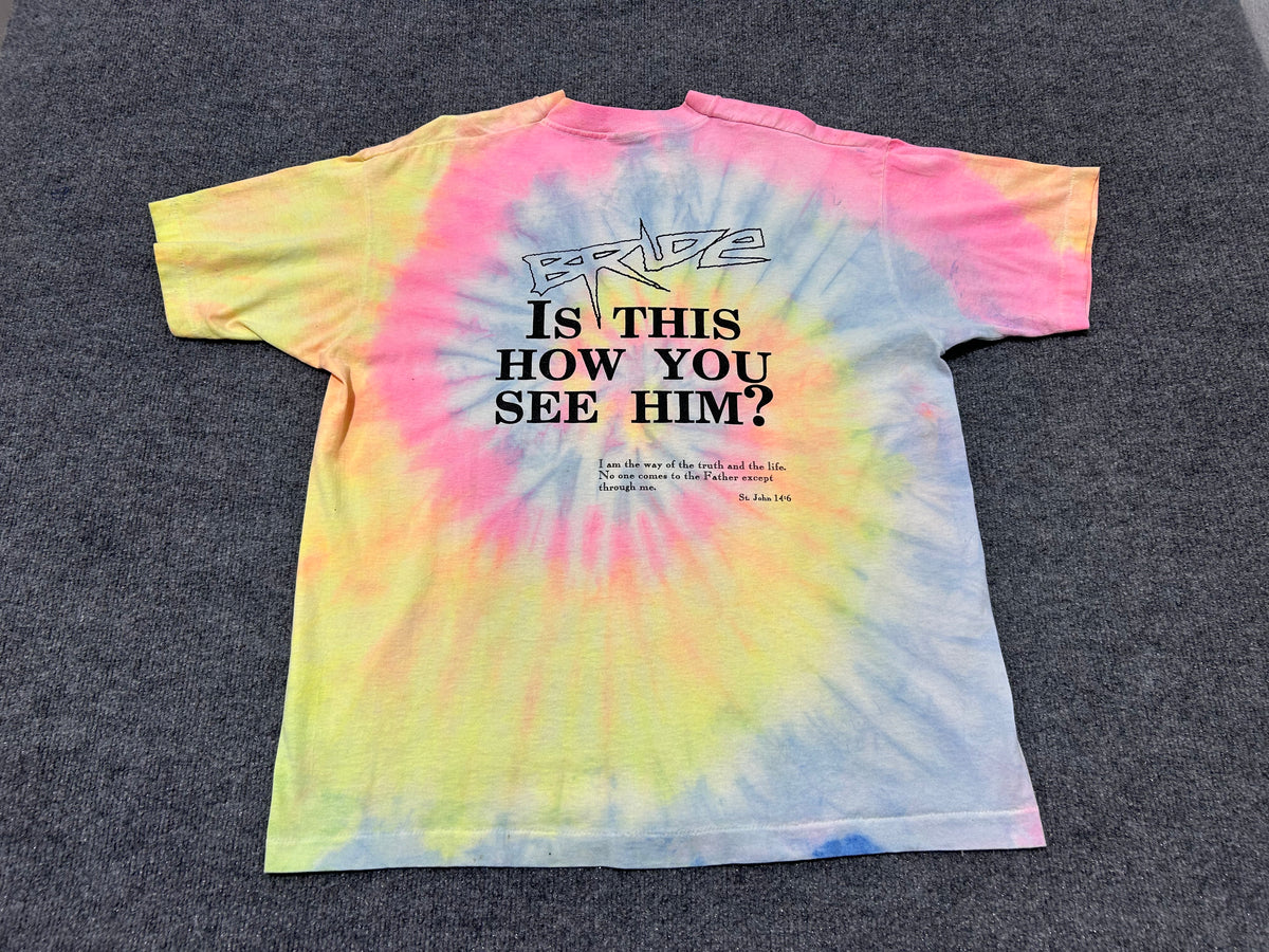 Psychedelic Super Jesus Tye Dye Tee - Multi size XL