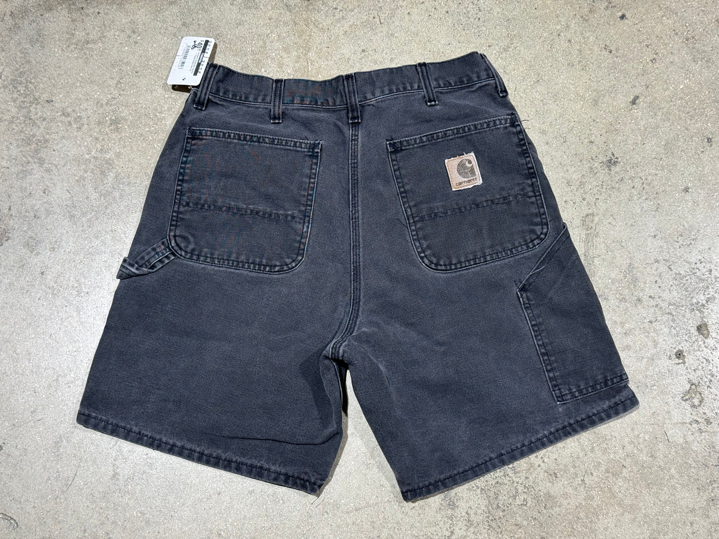 Carhartt Carpenter Shorts - Faded Black Size 34