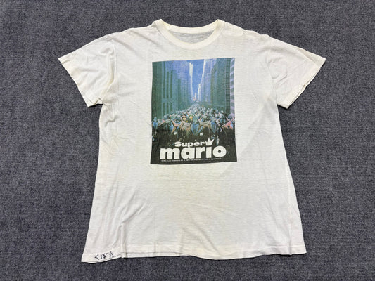 1993 Super Mario Movie Tee - White Size Large
