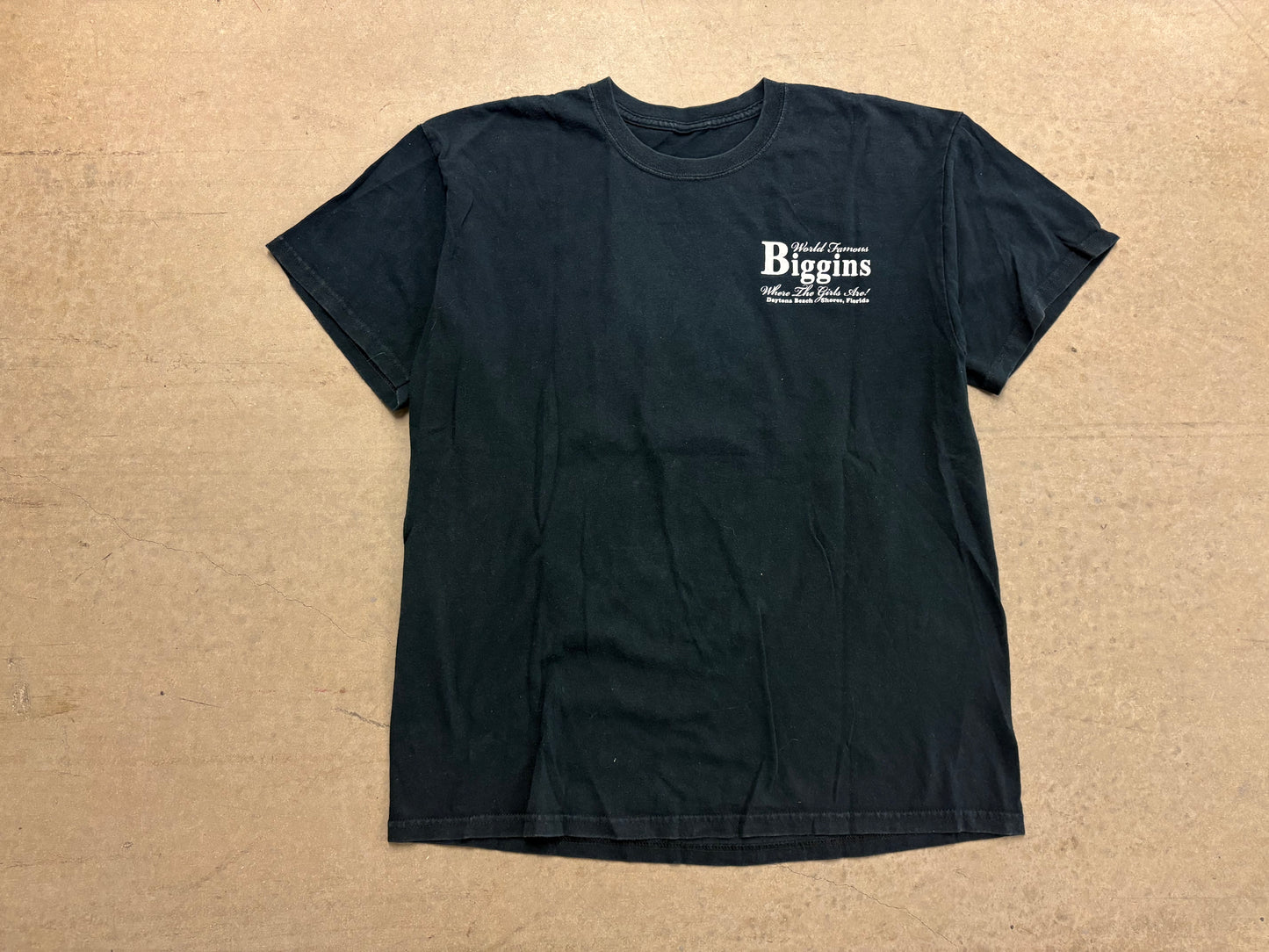 World Famous Biggins Strip Club Tee - Black Size Large