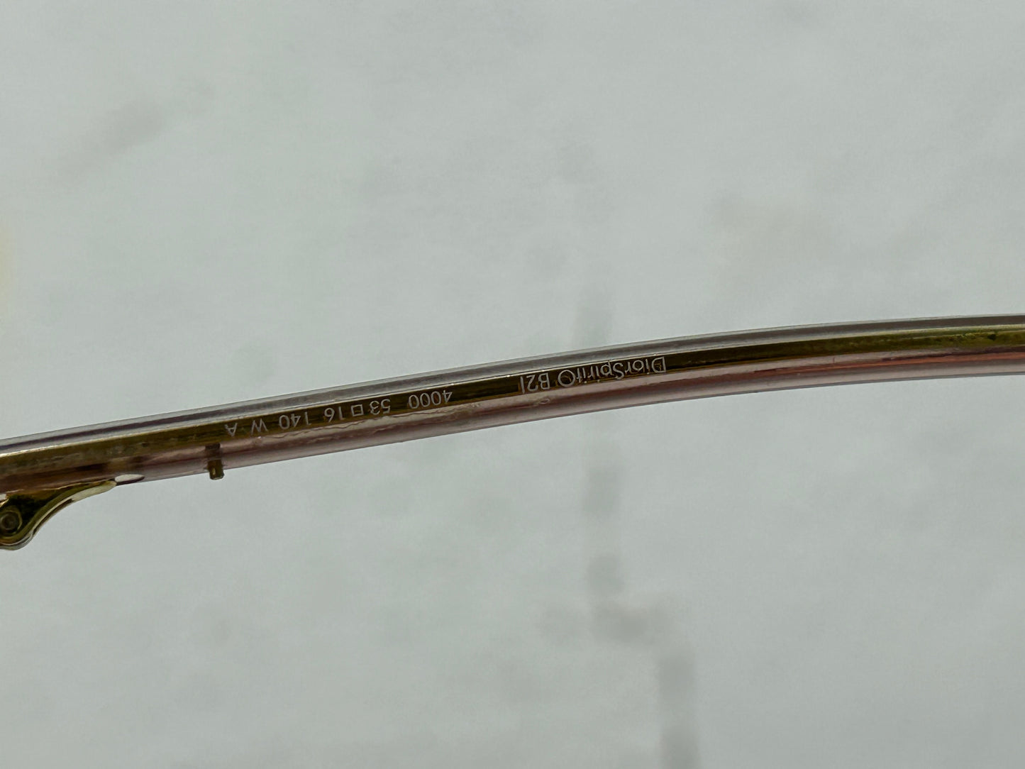 Dior Clear Frame Sunglasses - Pink/Gold