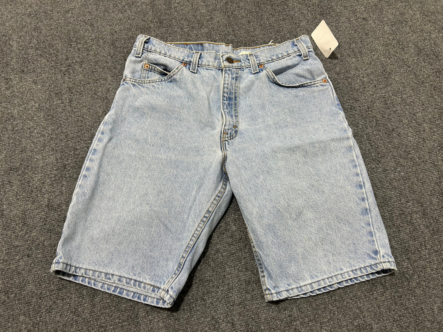 Levis 550 Orange Tab Denim Shorts - Light Wash Size 32