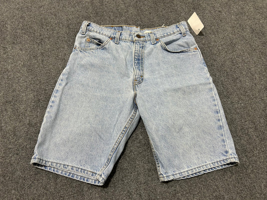 Levis 550 Orange Tab Denim Shorts - Light Wash Size 32