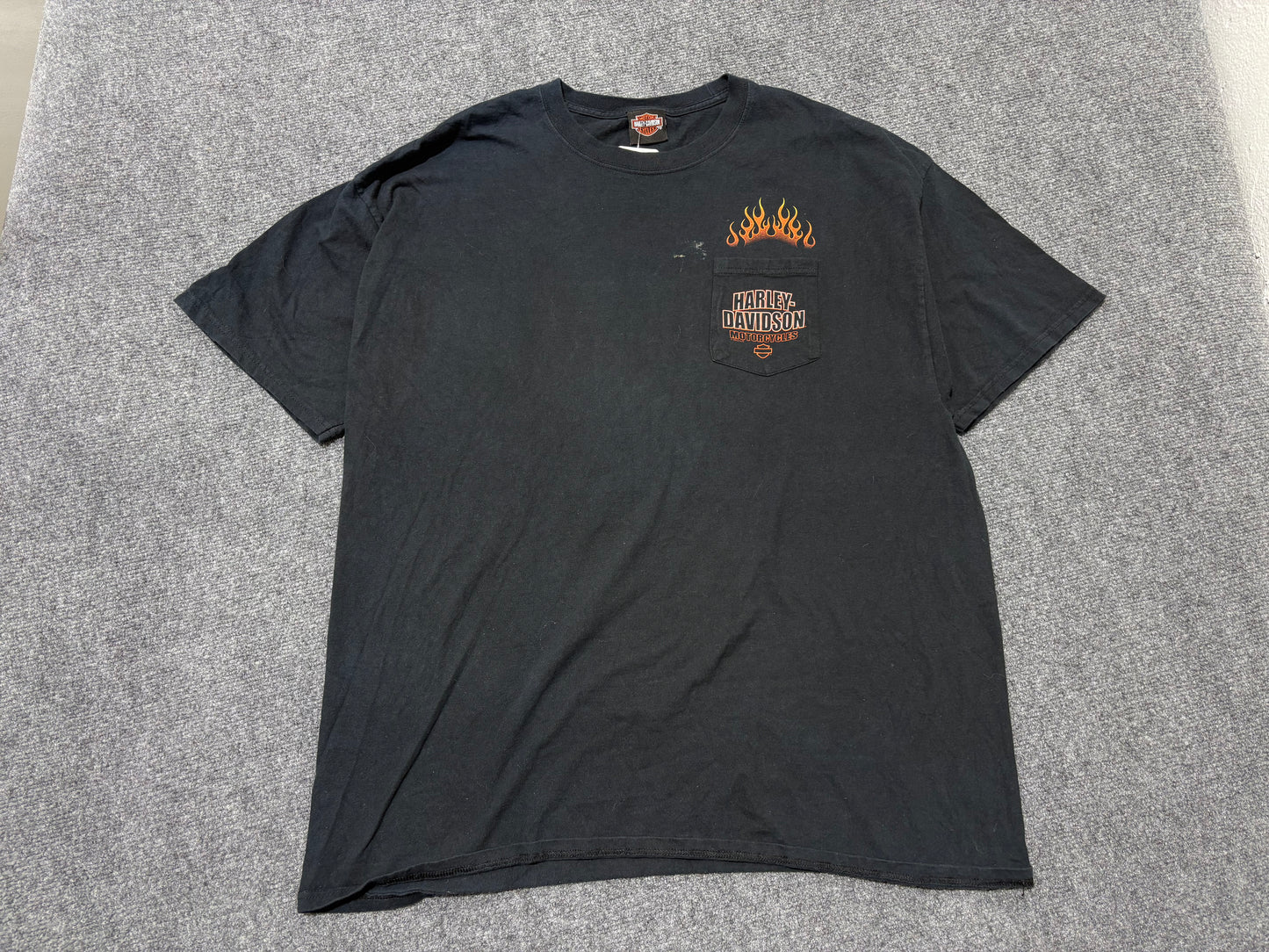 2012 Harley Davidson Wild Fire PocketTee - Black size XXL