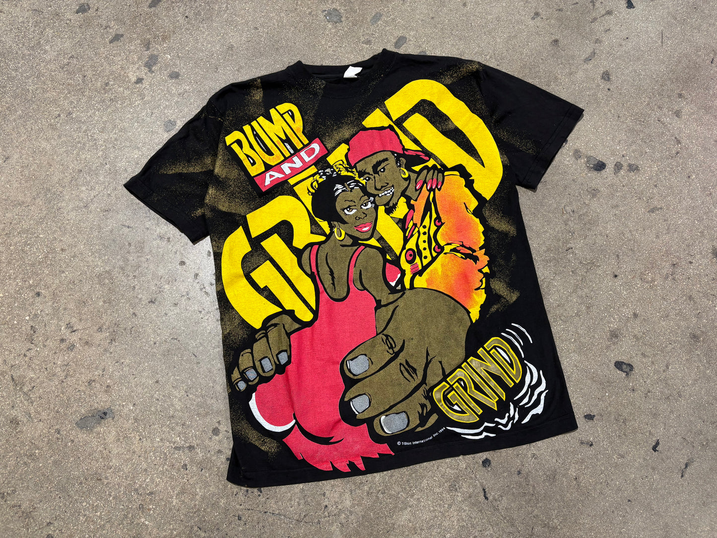 1994 Bump and Grind AOP Tee - Black Size Large