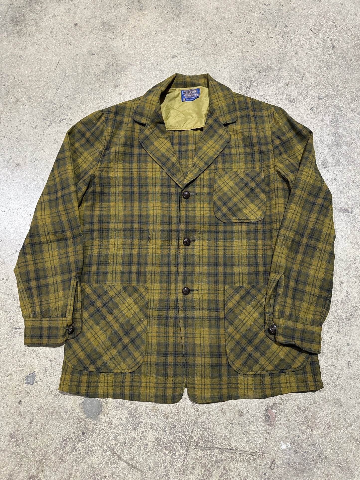 Pendleton Blazer - Yellow Size Medium