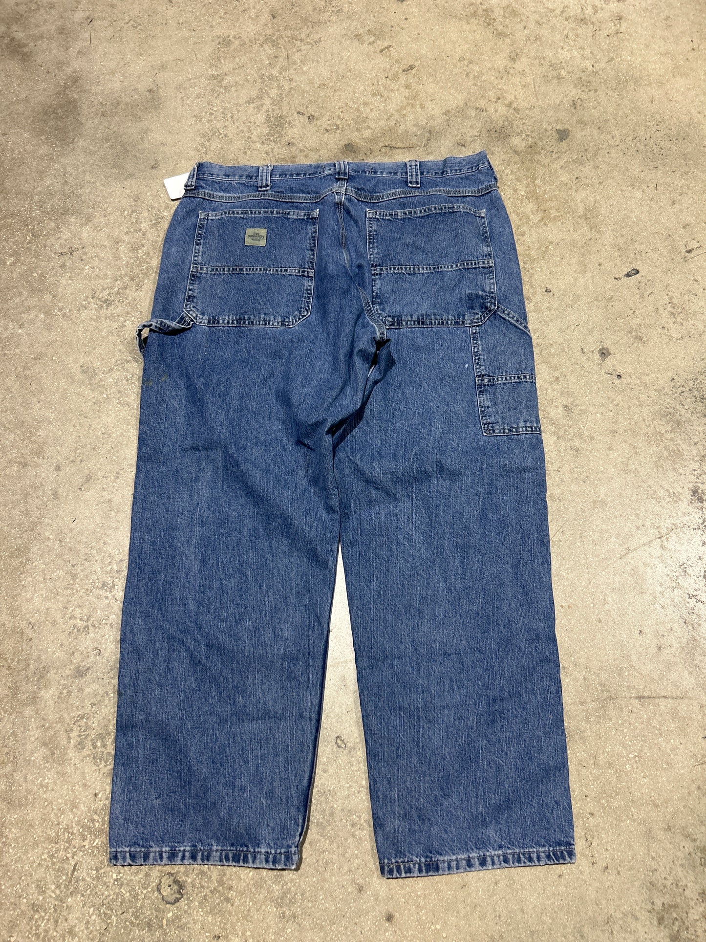 Lee Light Paint Splattered Carpenter Jeans - Blue Size 40x30