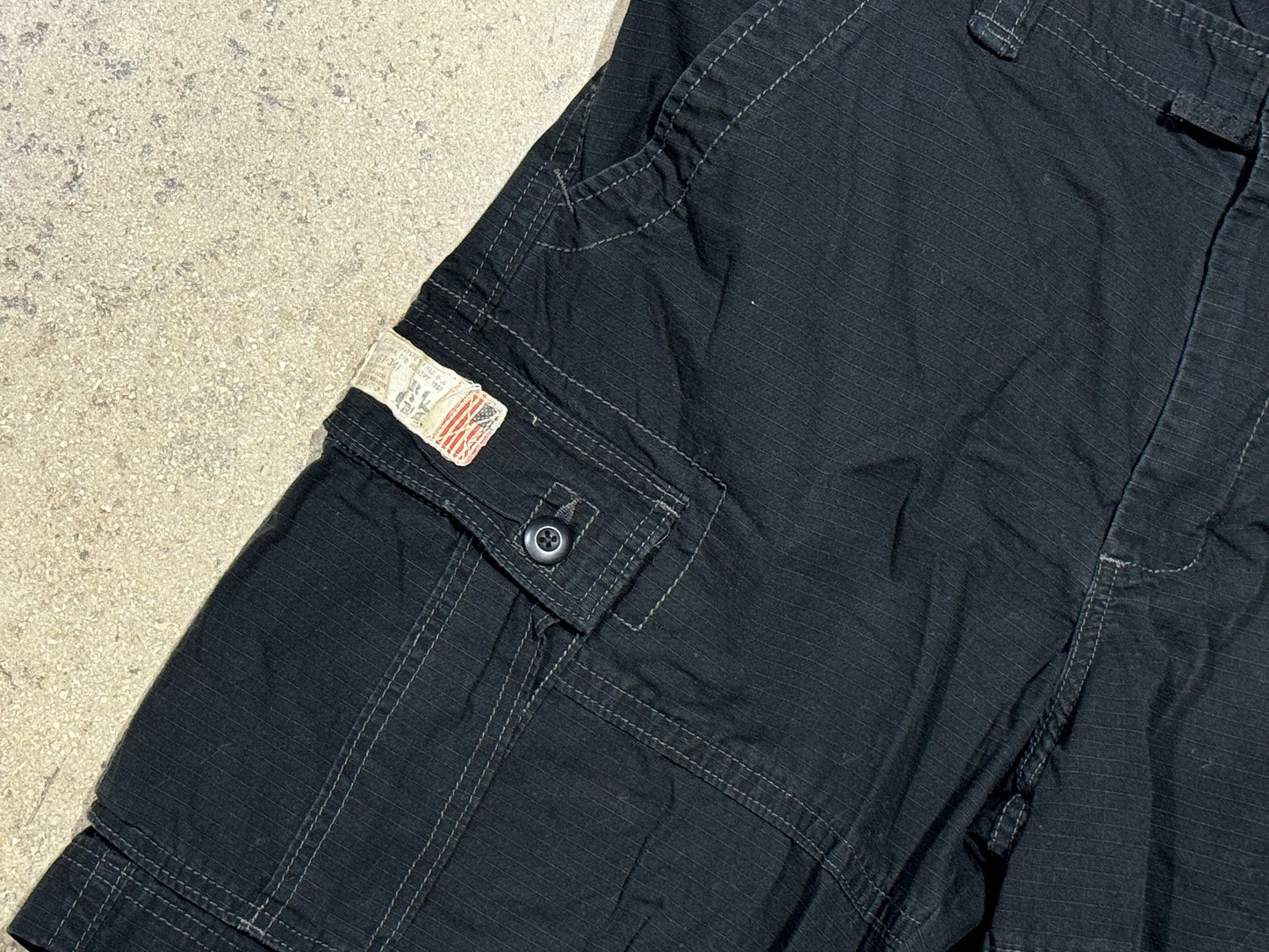 Polo Jeans Cargo Shorts - Black Size 36