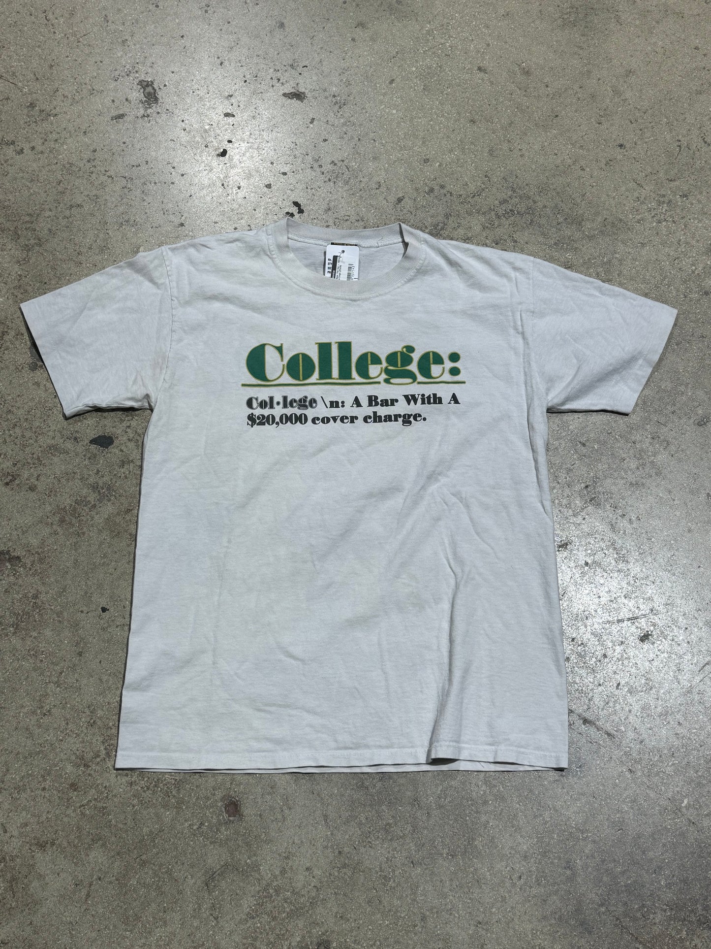 College: The Tee - White Size Large