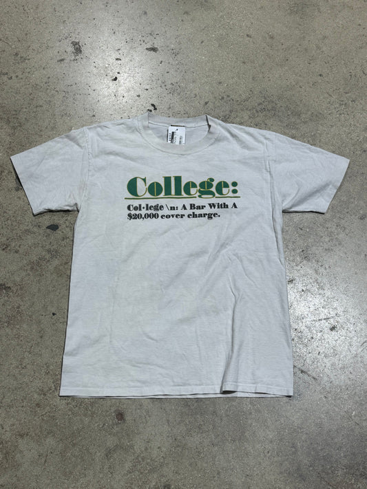 College: The Tee - White Size Large