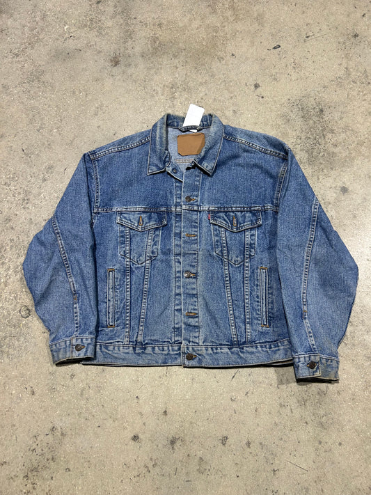 90s Levis Denim Jean Jacket - Blue Size Large