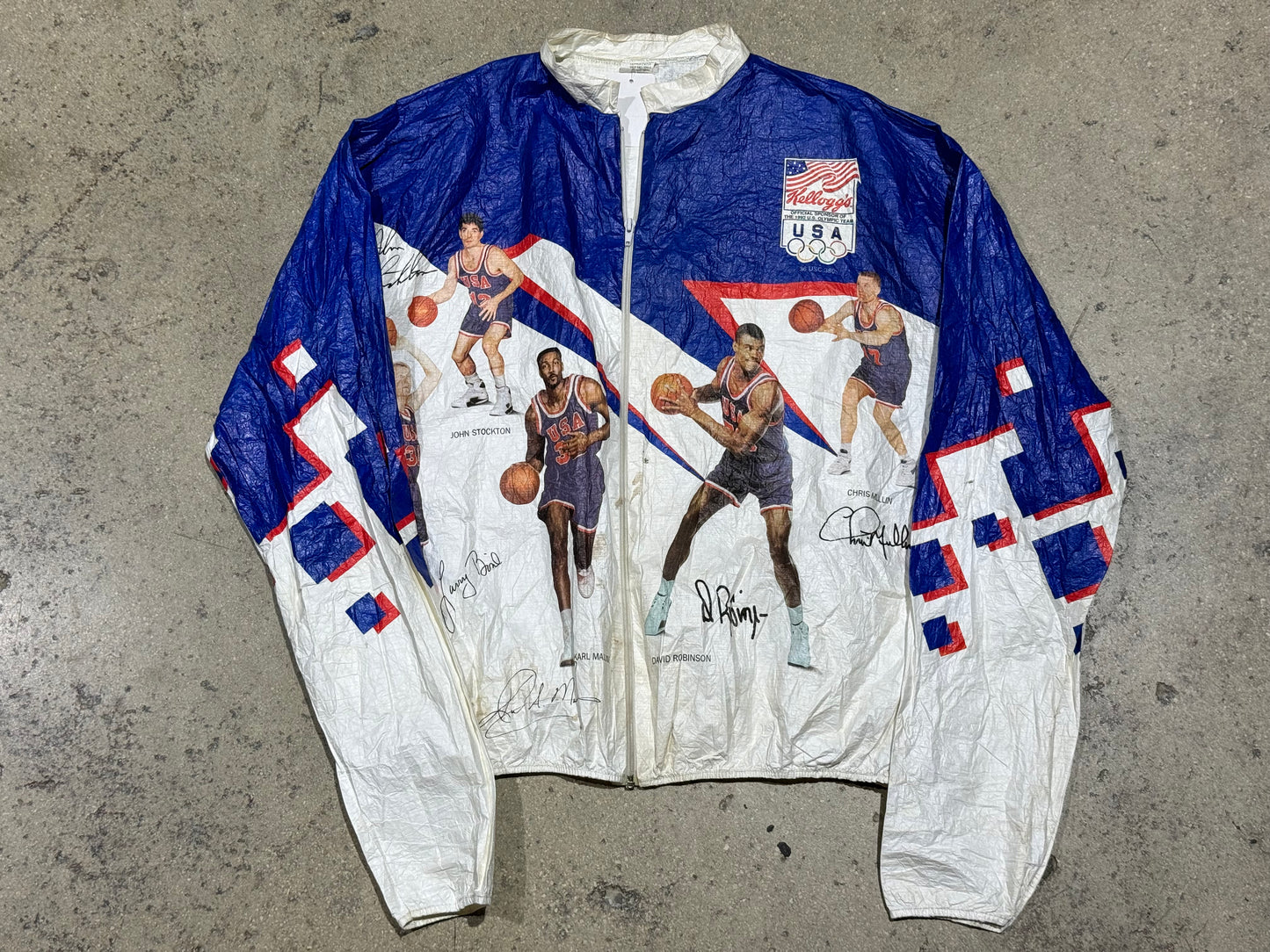 1992 Dream Team Kellogg's Olympic Jacket - Size Large