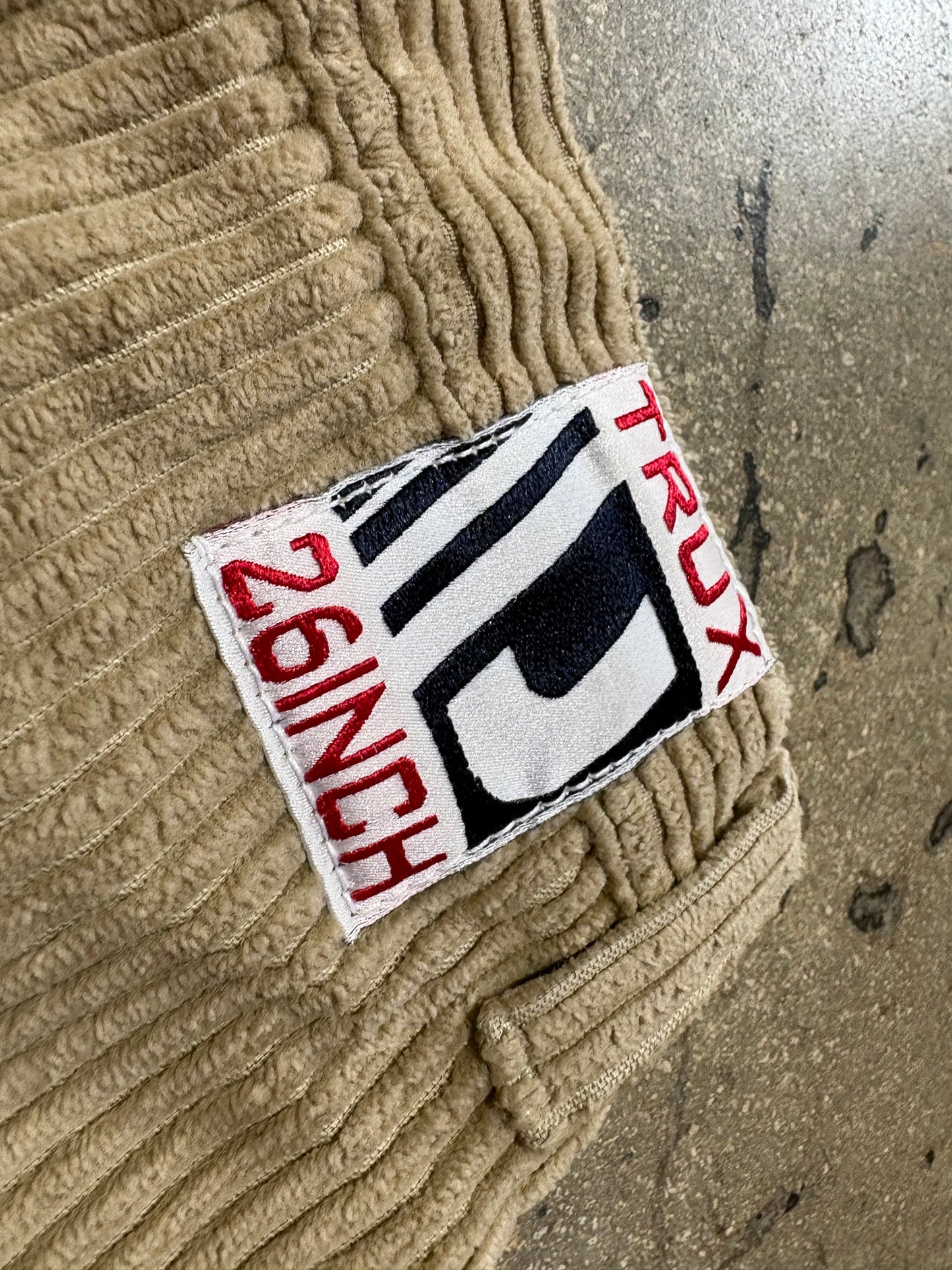 JNCO Corduroy Baggy Pants - Khaki Size 32 x 32