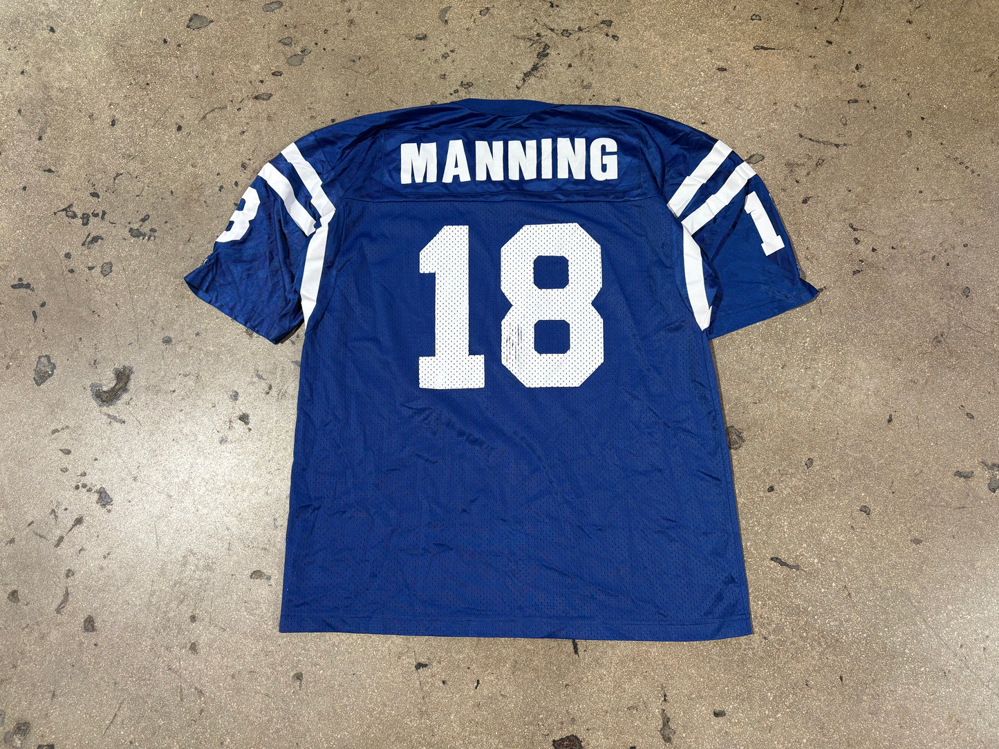 Indianapolis Colts #18 Peyton Manning Jersey - Blue Size 48/XL