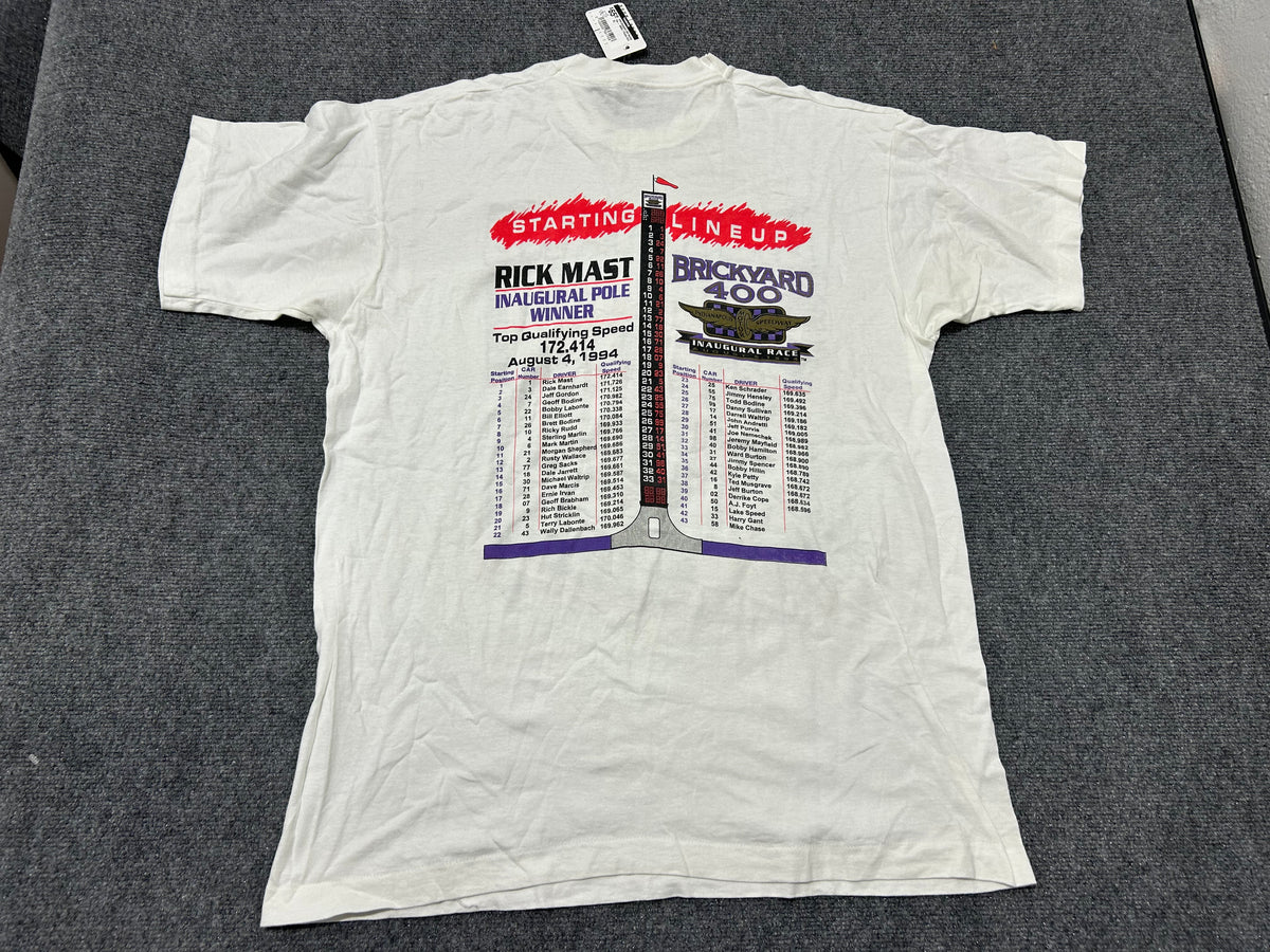 1994 Brickyard 400 Racing Tee - White / Purple Size XL