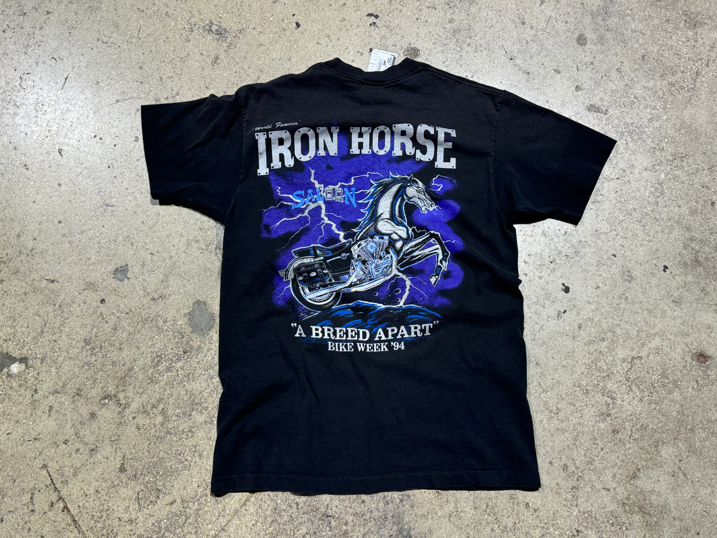 1994 Iron Horse Saloon Lightning Breed Tee - Black Size Large