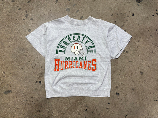 Property of Miami Hurricanes Tee - Grey Size Large