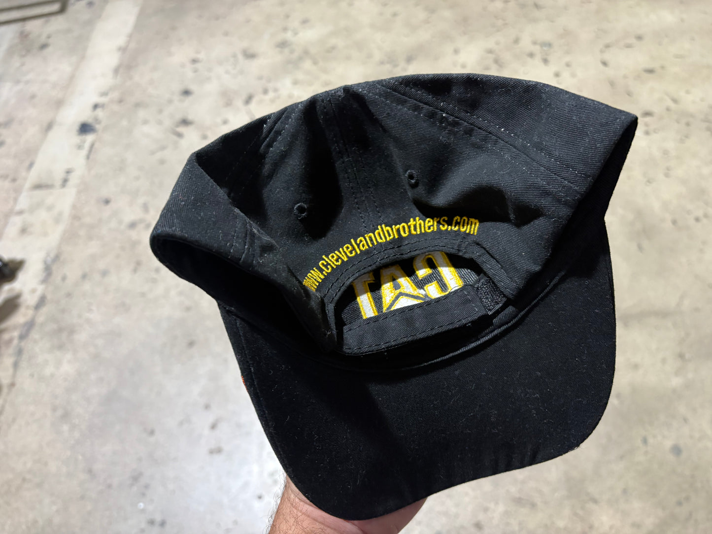 CAT Flames Racing Hat - Black / Orange