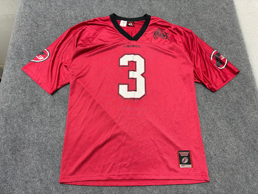 Iverson 3 Bulldog Football Jersey - Red Size XXL