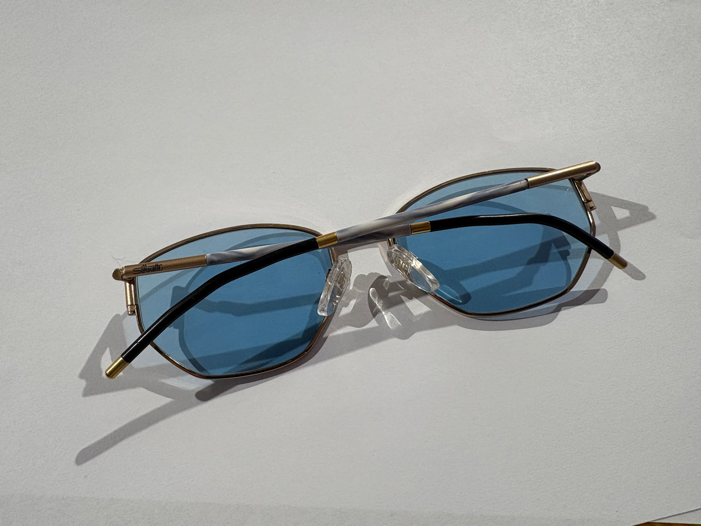Silhouette Glasses  Blue/Gold Frame
