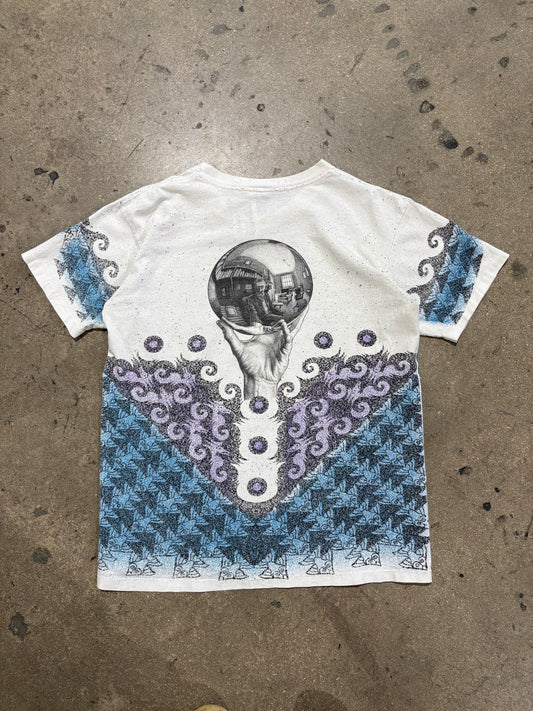 M. C. Escher All Over Print Portrait Tee - Multi Size Large (22 x 28)