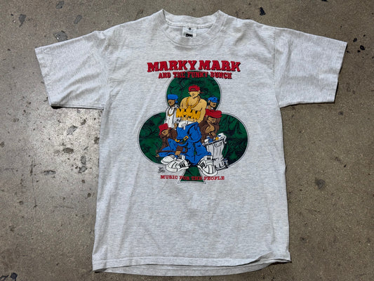 1991 Marky Mark And The Funky Bunch Tee - Ash Grey Size Large