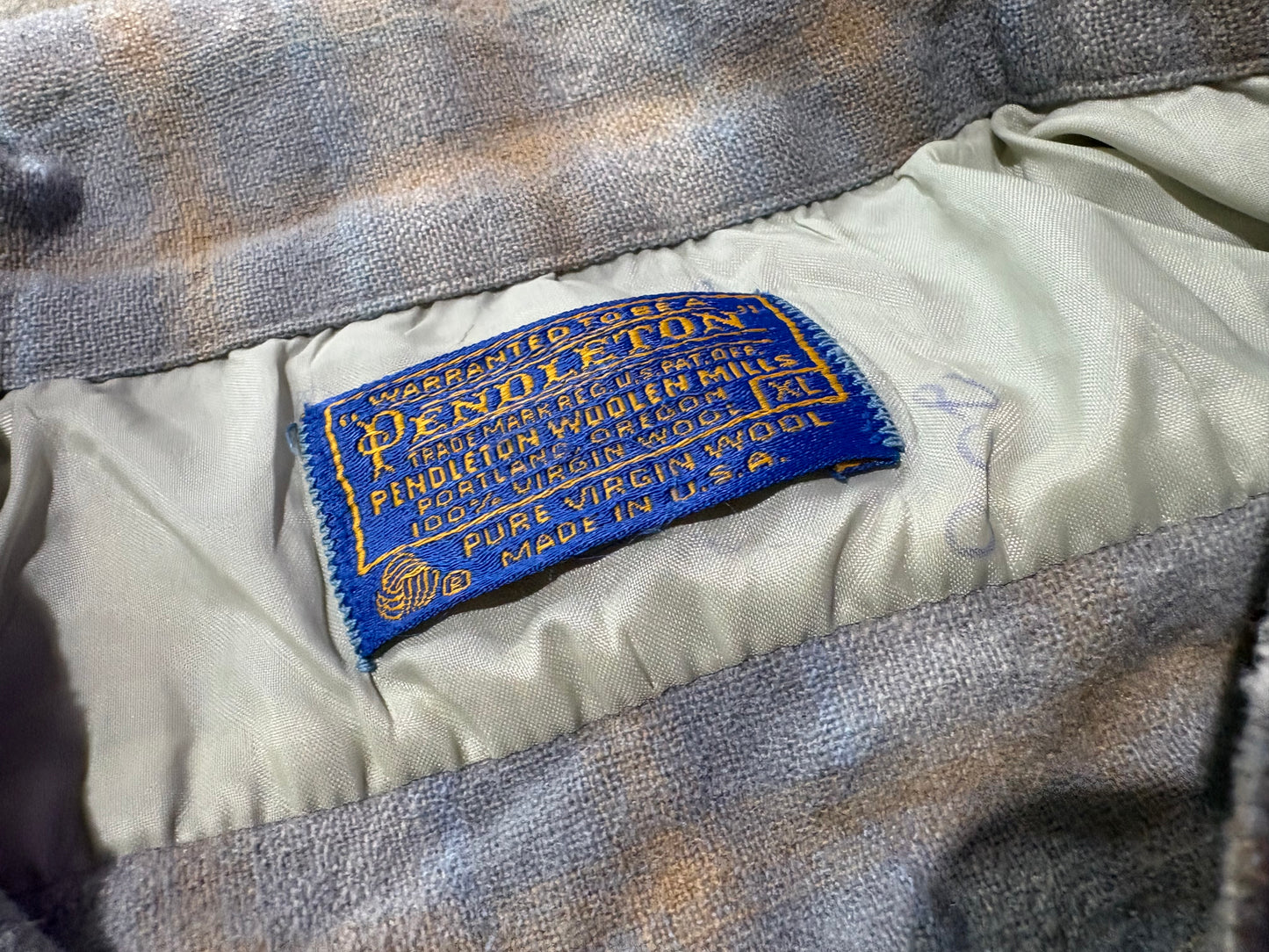 Pendleton Flannel Shirt - Blue Size XL