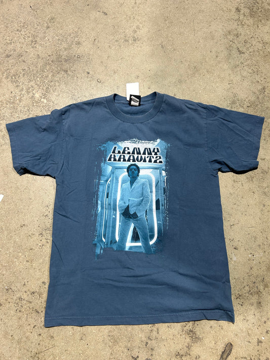 1999 Lenny Kravitz Tour Tee - Blue Size Large