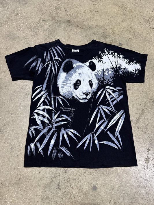 National Zoo Panda AOP Tee - Black Size Medium