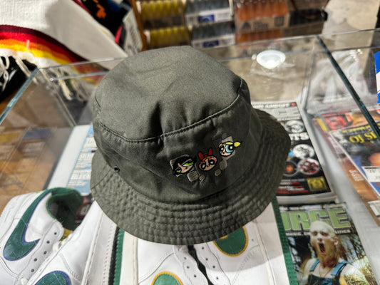 Powerpuff Girls Bucket Hat - Olive/Pink