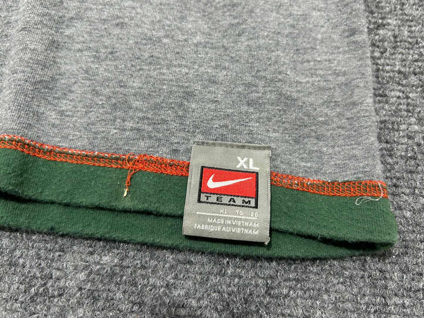 University Of Miami Reversible Tee - Grey/Green Size XL