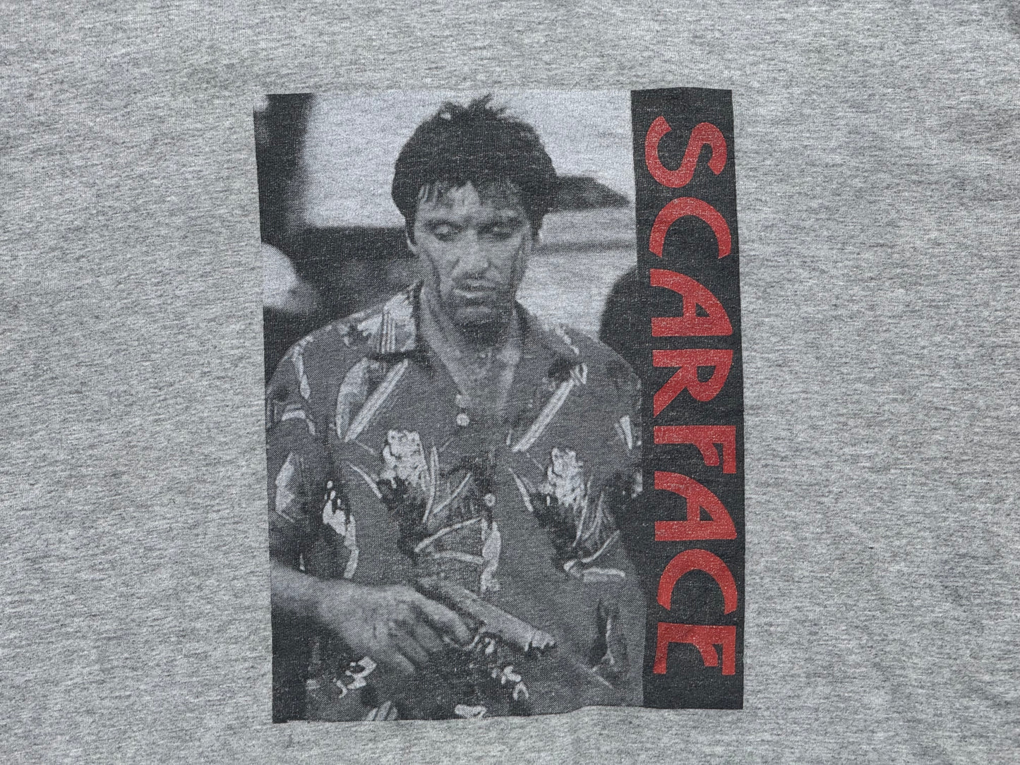 Scarface Movie Shot Tee - Grey Size Large