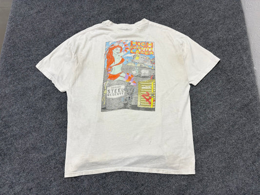 Distressed Steel Reserve Gravity Lager Tee - White Size XL