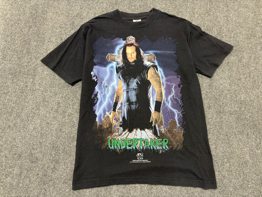 1997 Undertaker Lighting Tombstone Tee - Black Size Medium
