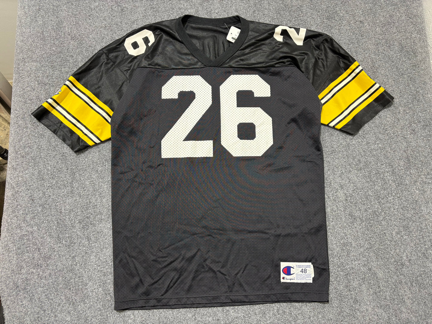 Steelers Woodson #26 Football Jersey - Black/Yellow Size Large