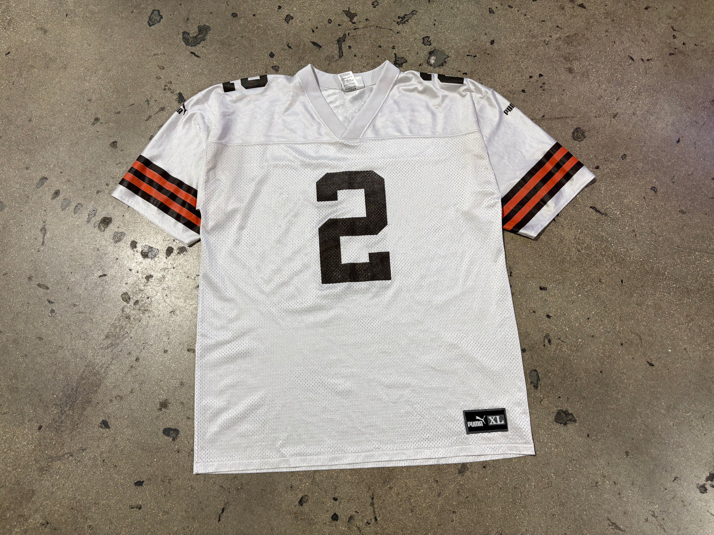 Puma Cleveland Browns #2 Couch Football Jersey - White Size XL