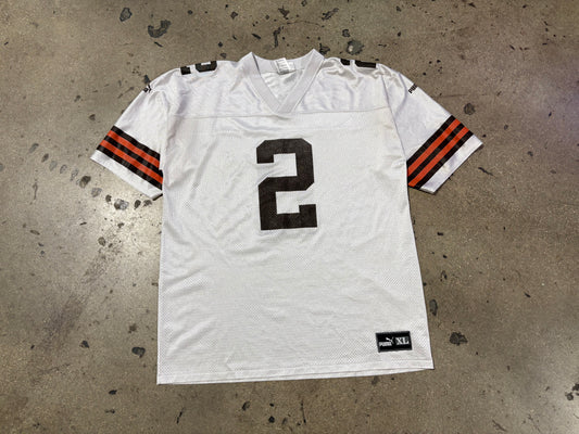 Puma Cleveland Browns #2 Couch Football Jersey - White Size XL