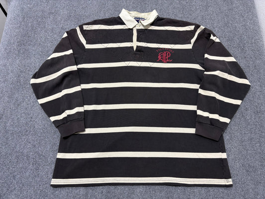 Polo Sport Stripped Rugby - Black/White  Size XL
